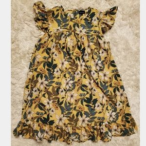 Floral print babydoll dress